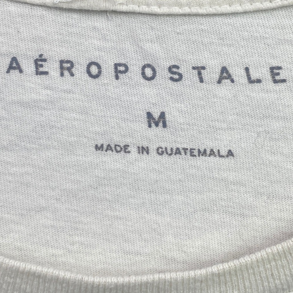 Aeropostale Shirt Mens Medium Spell Out Y2K Preppy Academia Everyday Streetwear - Picture 4 of 9